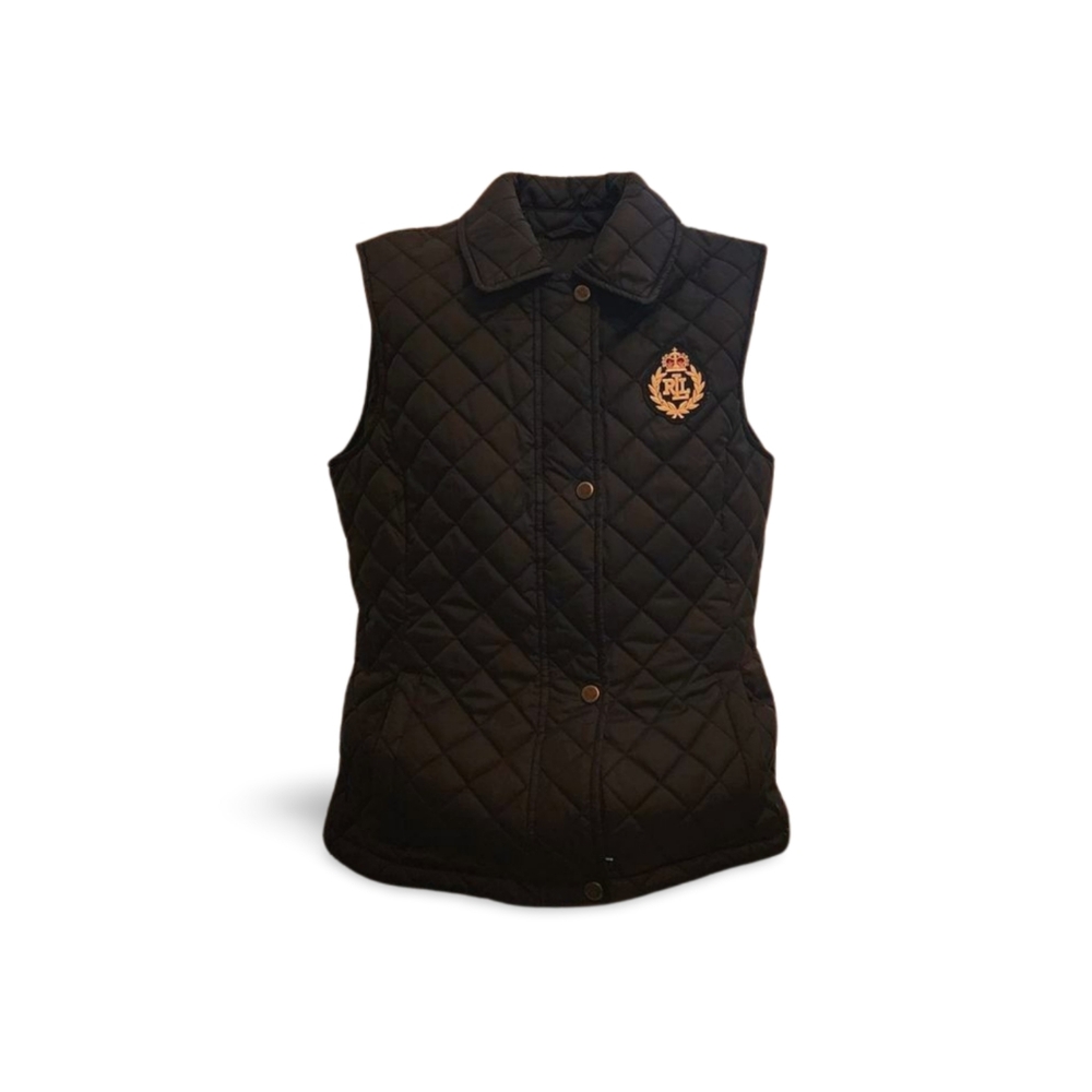 Ralph Lauren Black Quilted Vest